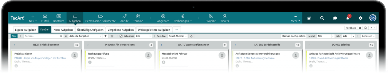 Aufgaben Bildschirm 1 